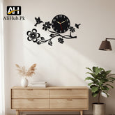 Creative Flower, Bird & Butterfly Design Wall Clock